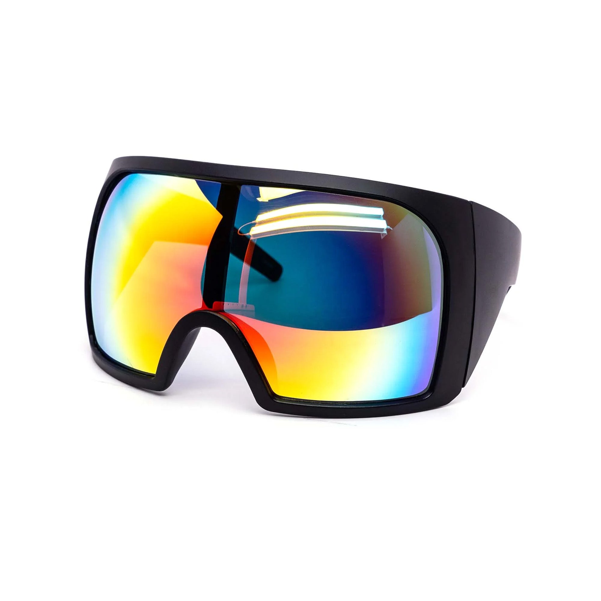 Futuristic Black Ski Sunglasses