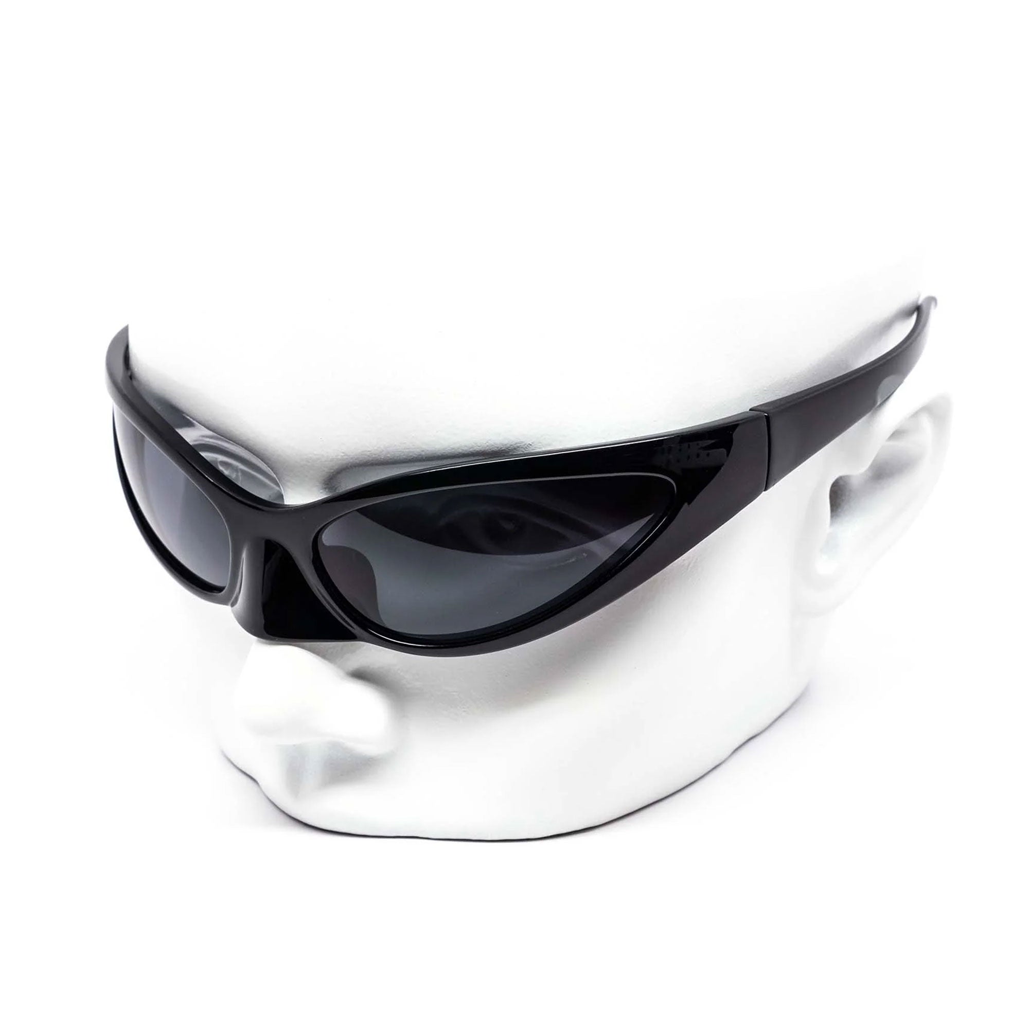 Oval Phantom Nose Guard Black Sunglasses