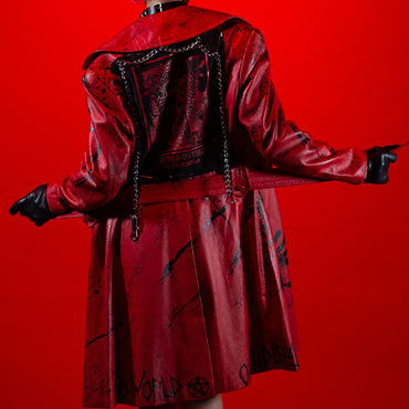 006 Red Bloody Trench Coat image 1