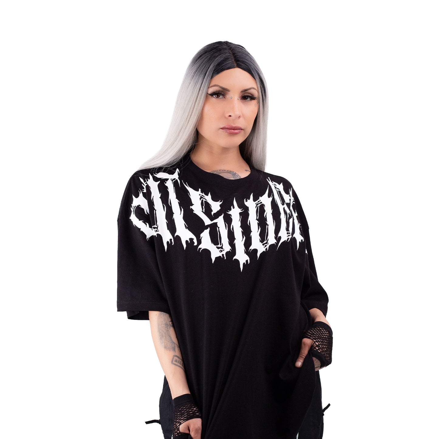 Alternative Streetwear Tee Oversized Tshirt With Oversize Print