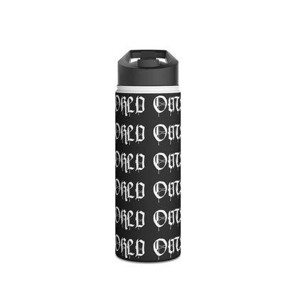 Old World Outsiders Stainless Steel 18oz Water Bottle - Gothic Text Travel Flask