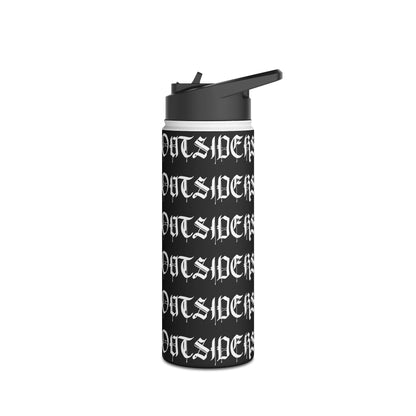 Old World Outsiders Stainless Steel 18oz Water Bottle - Gothic Text Travel Flask