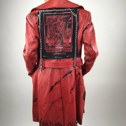 006 Red Bloody Trench Coat image 3