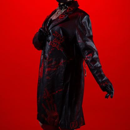005 Black Bloody Trench Coat image 4