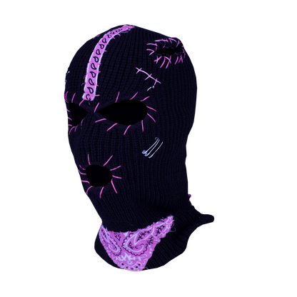 Pink Ski Mask w/ Ponytail Holes image 2