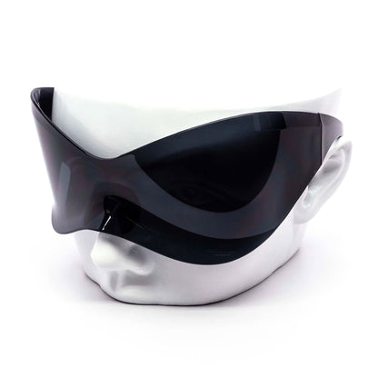 Bat Mirror Black Sunglasses