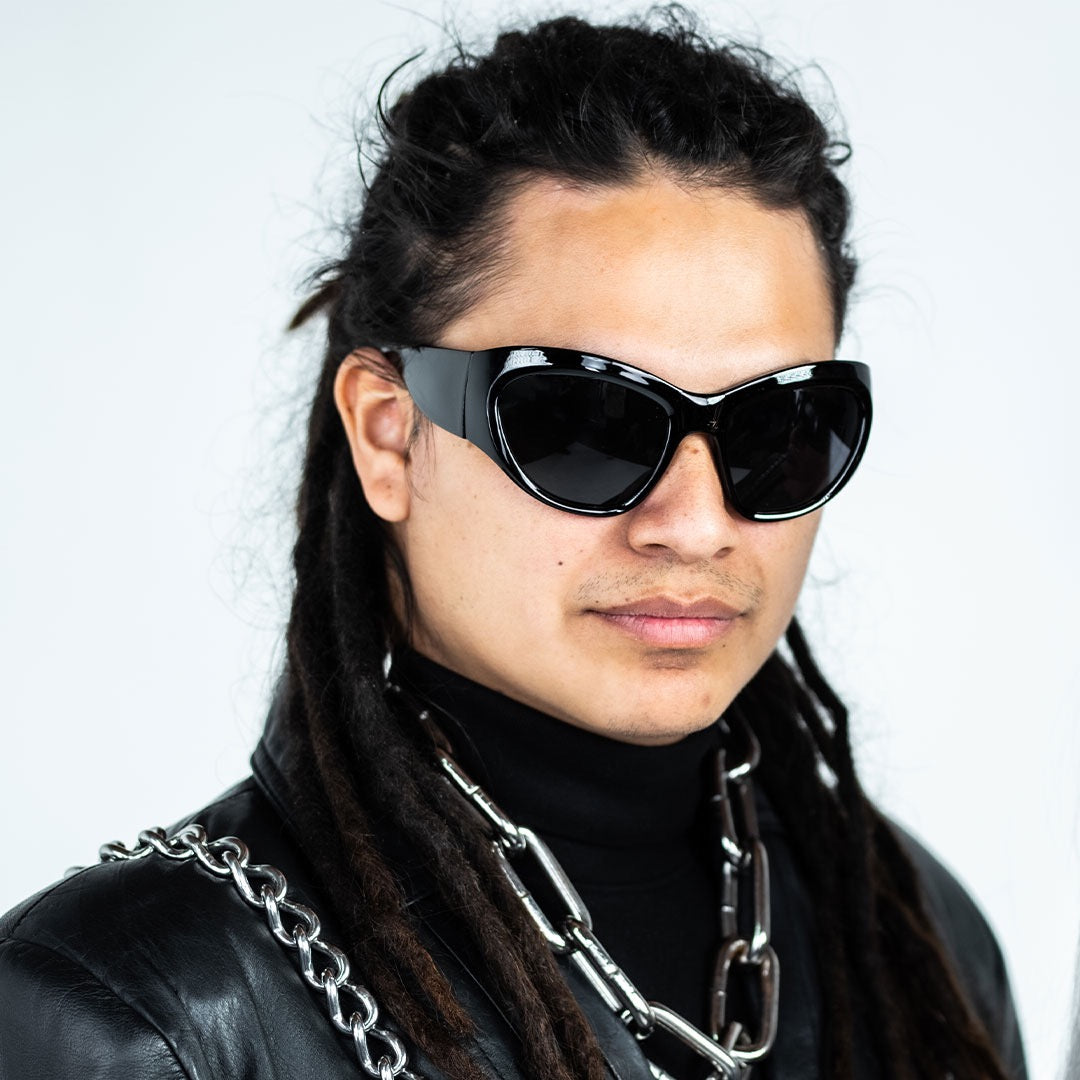 Black Bug Eye Sunglasses