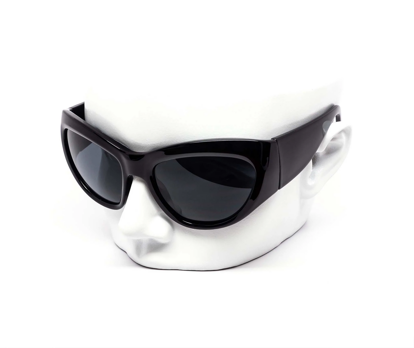 Bug Eye Sunglasses Oversized Black Glasses