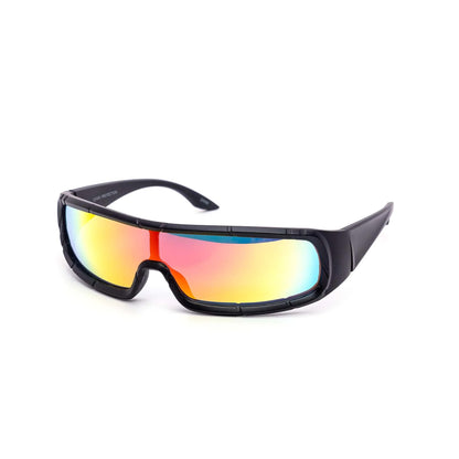 Chunky Treaded Cyclops Black Sunglasses 