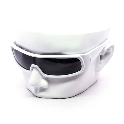 Chunky Treaded Cyclops White Sunglasses