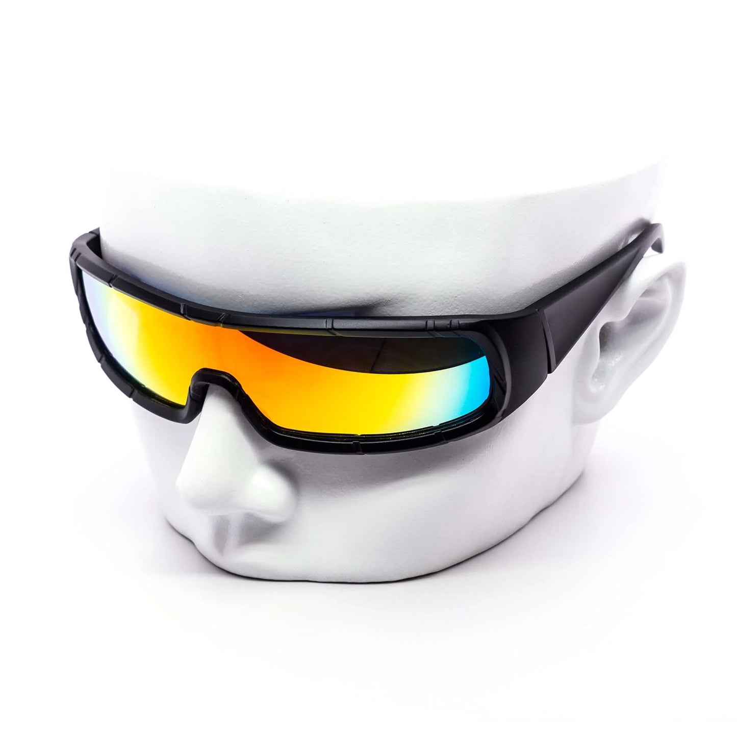 Chunky Treaded Cyclops Black Sunglasses 