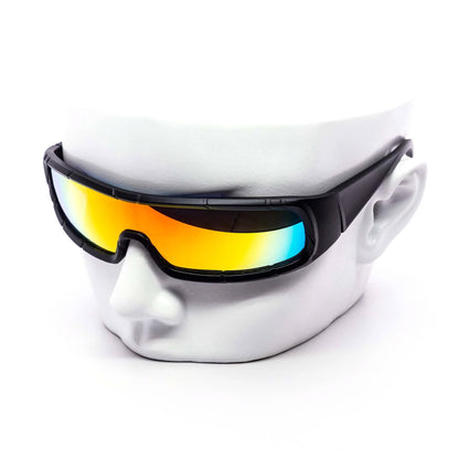 Chunky Treaded Cyclops Black Sunglasses 