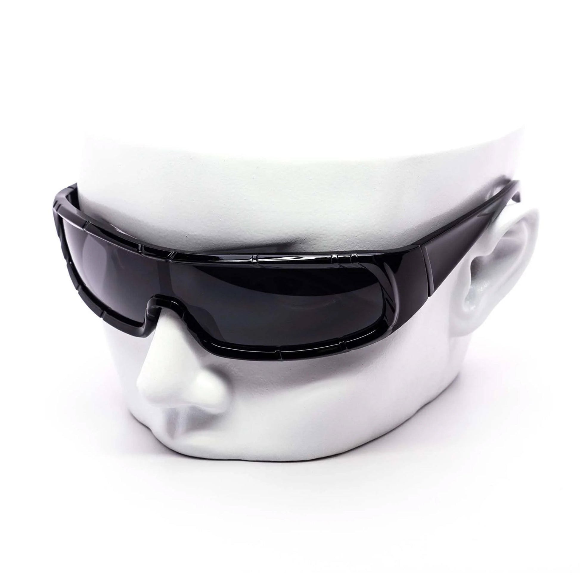 Chunky Treaded Cyclops Black Sunglasses