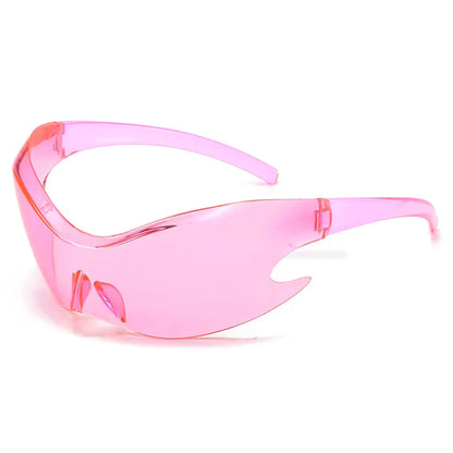 Cyber Rider Clear Pink Sunglasses 