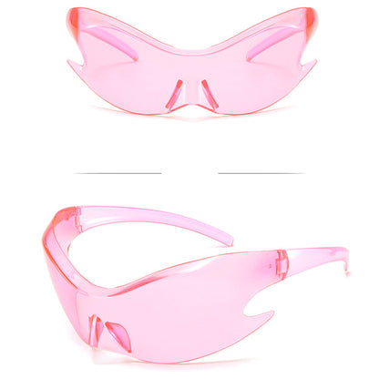 Cyber Rider Clear Pink Sunglasses 
