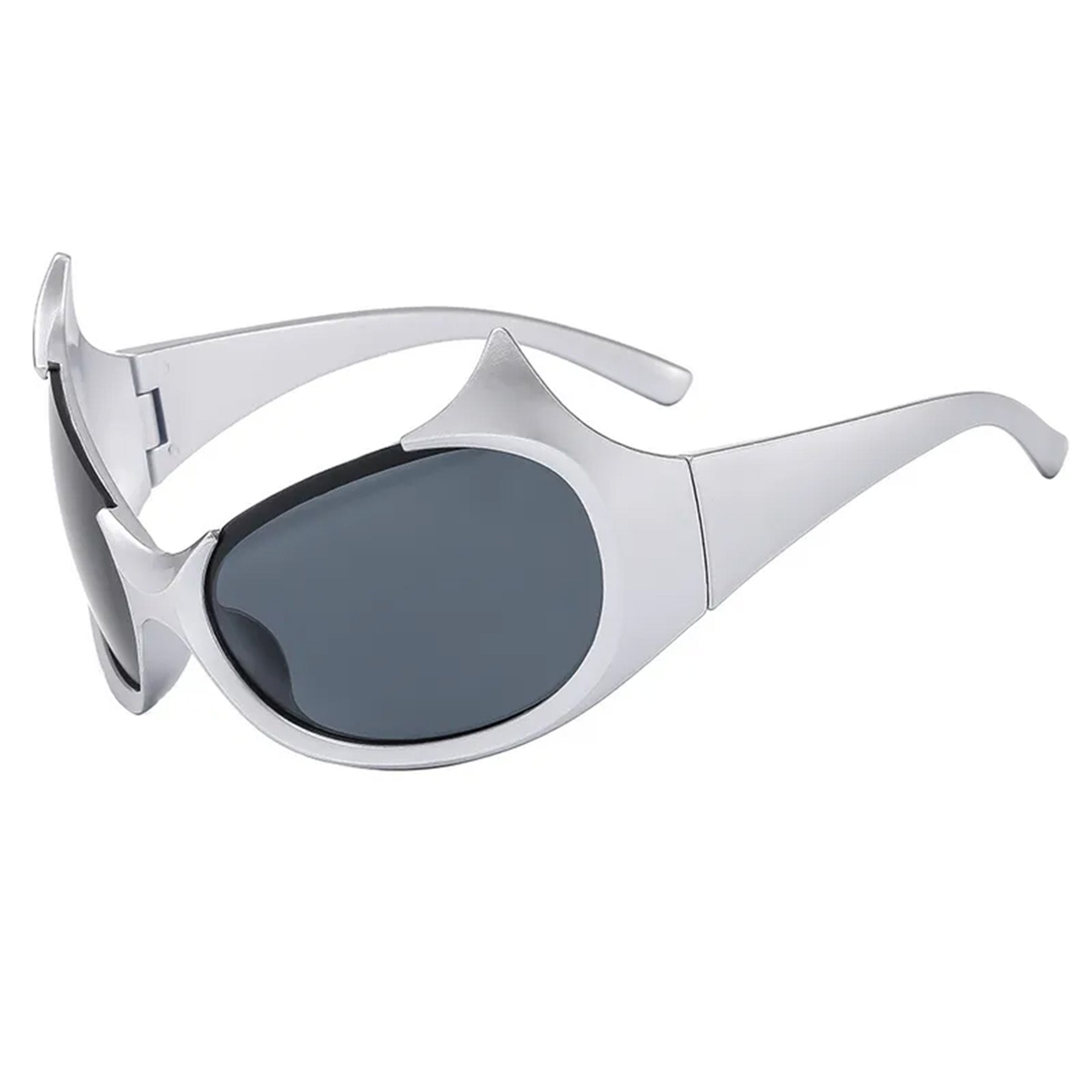 Devil Bat Silver Sunglasses 