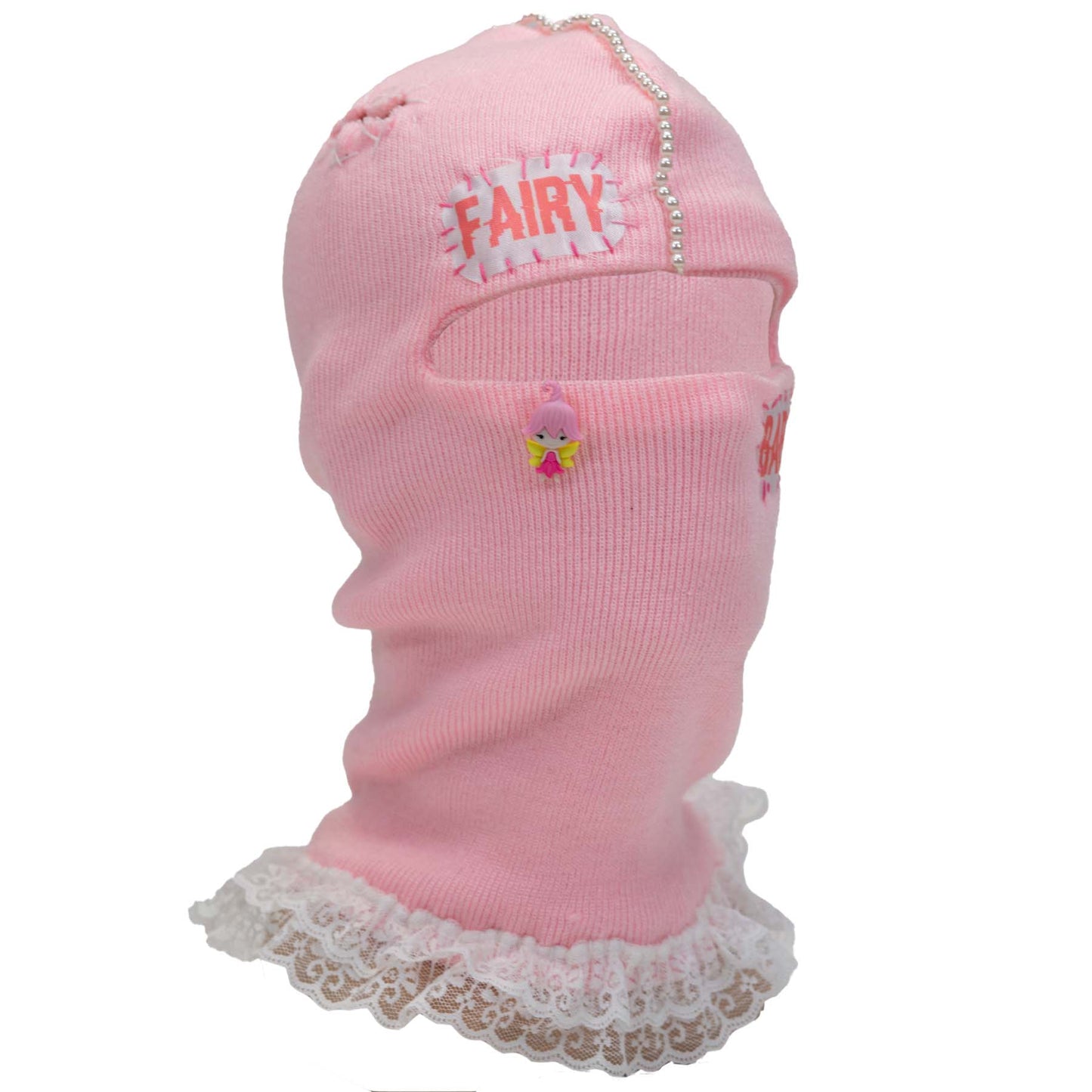 Fairy Baby Ski Mask pastel pink