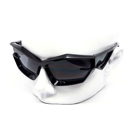 Futuristic Rider Black Sunglasses 