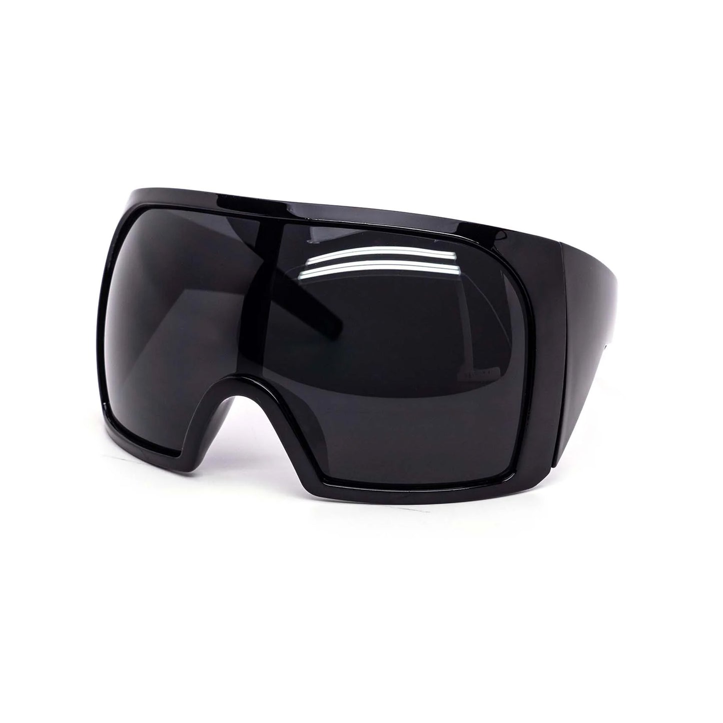 Futuristic Ski Black Sunglasses  Rave Gear