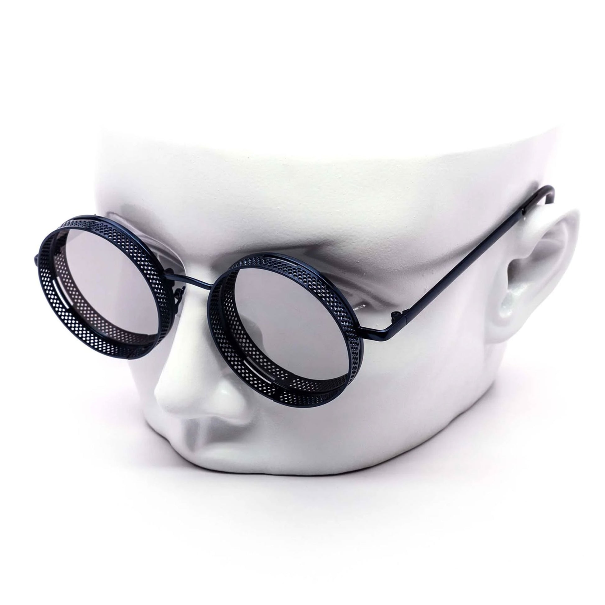 Grey Metal Steampunk Sunglasses 