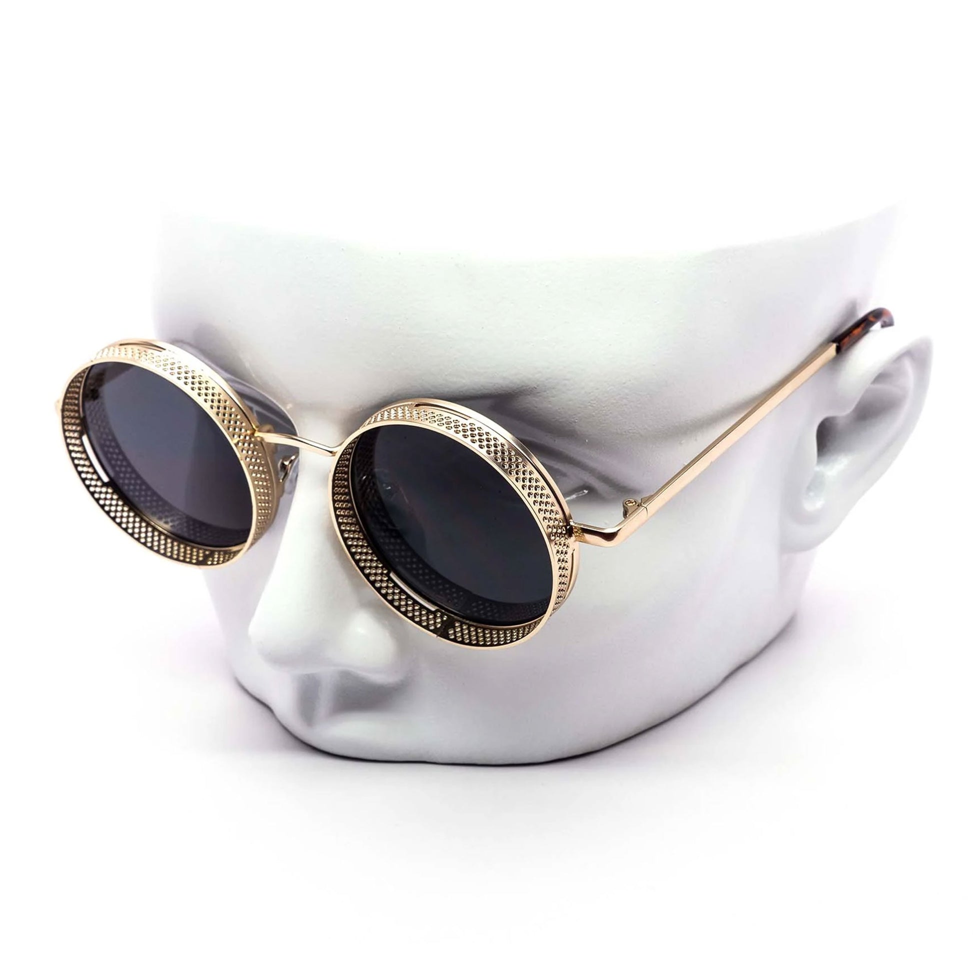 Gold Metal Steampunk Sunglasses