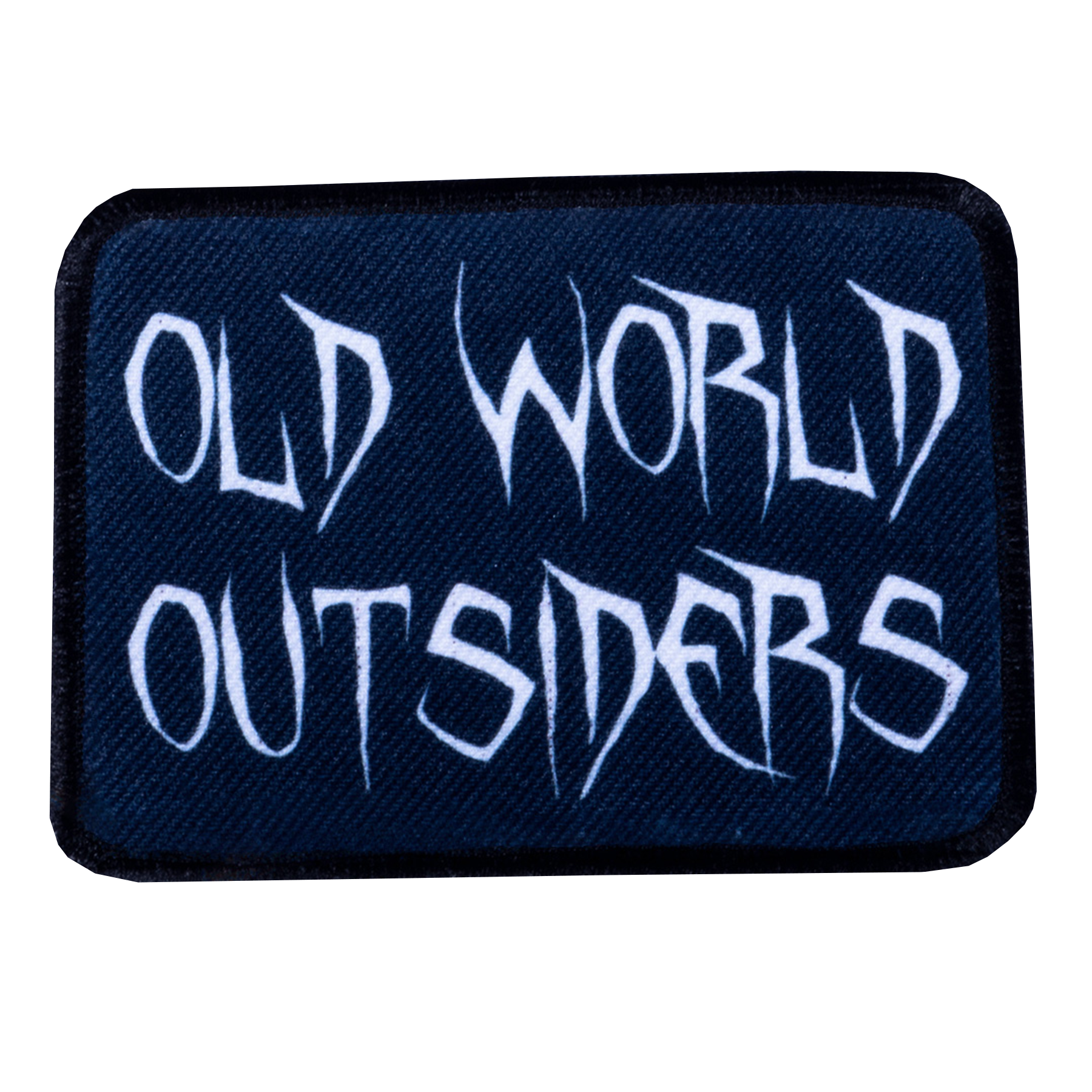 Black patch with 'Old World Outsiders' text on a white background