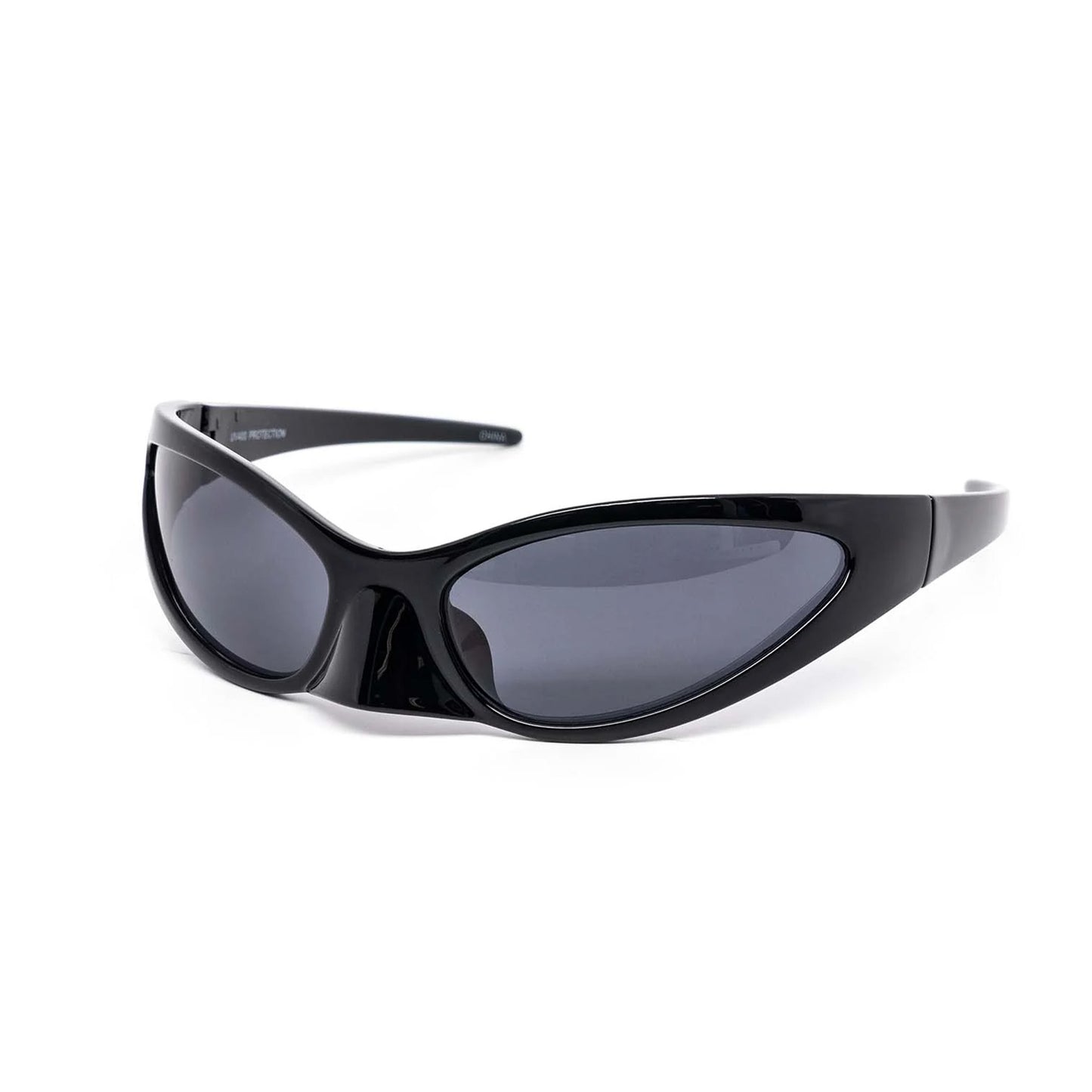 Oval Phantom Nose Guard Black Sunglasses 