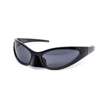 Oval Phantom Nose Guard Black Sunglasses 