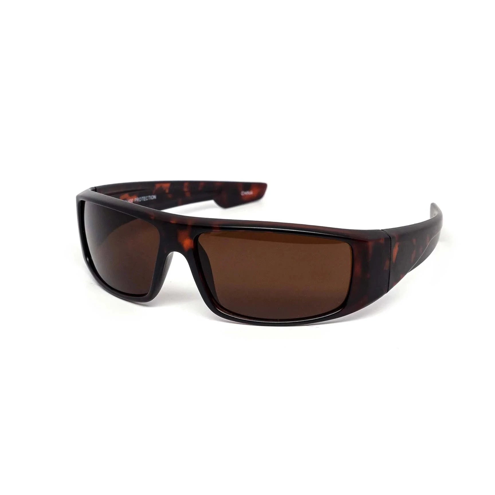 Rave Techno Sunglasses Brown Turtle Print