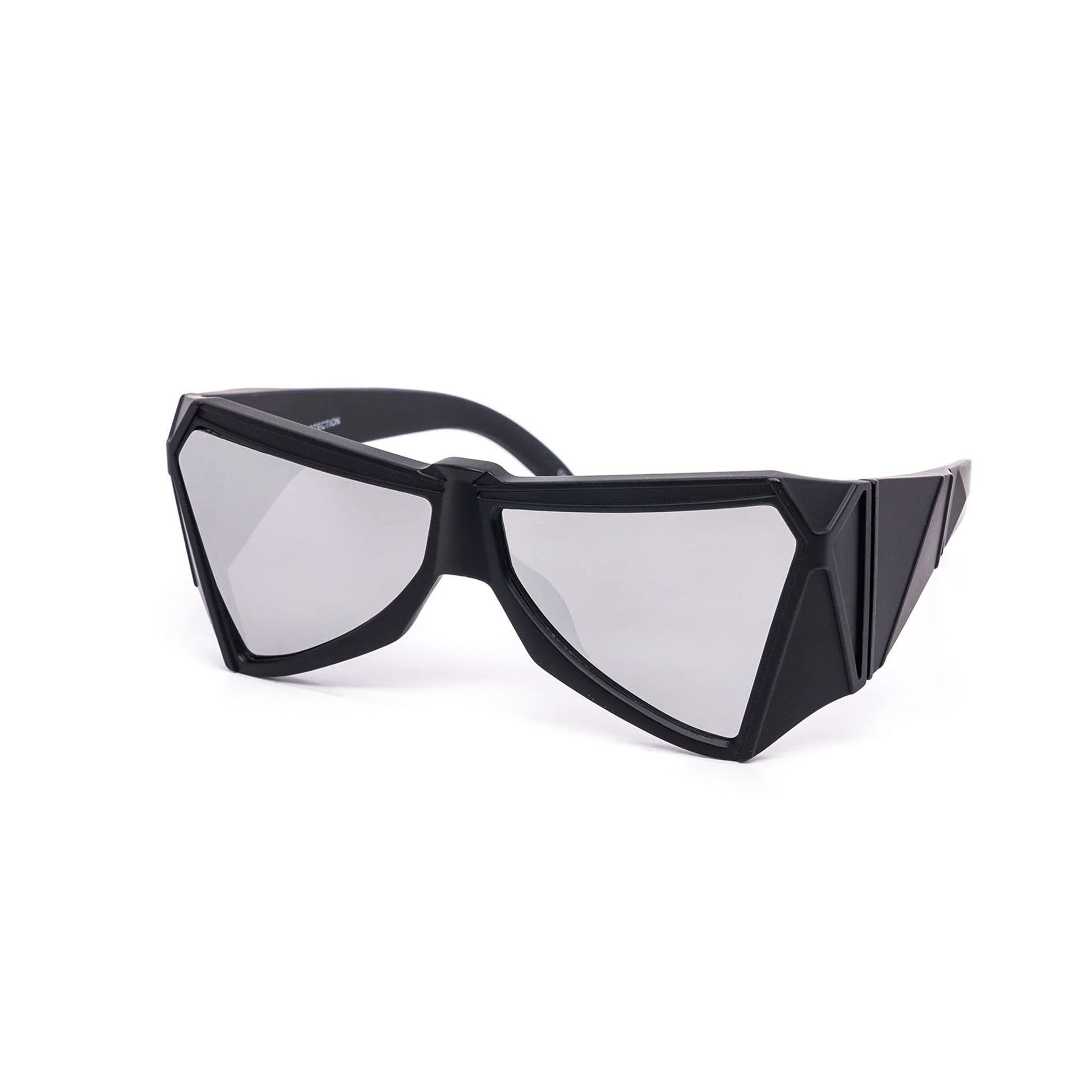 Triangle Geometric Black Sunglasses