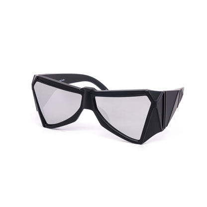 Triangle Geometric Black Sunglasses