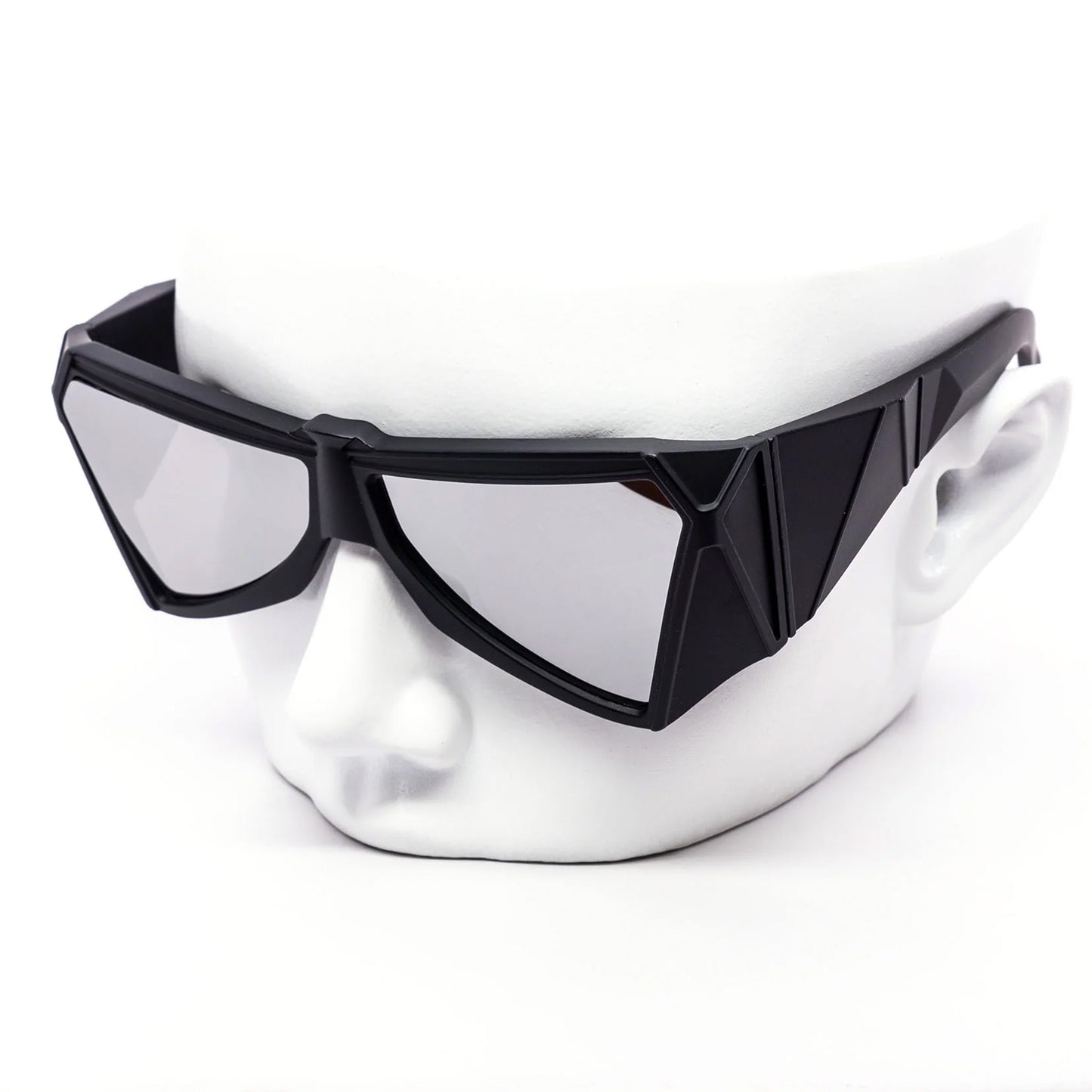 Triangle Geometric Black Sunglasses Festival Wear