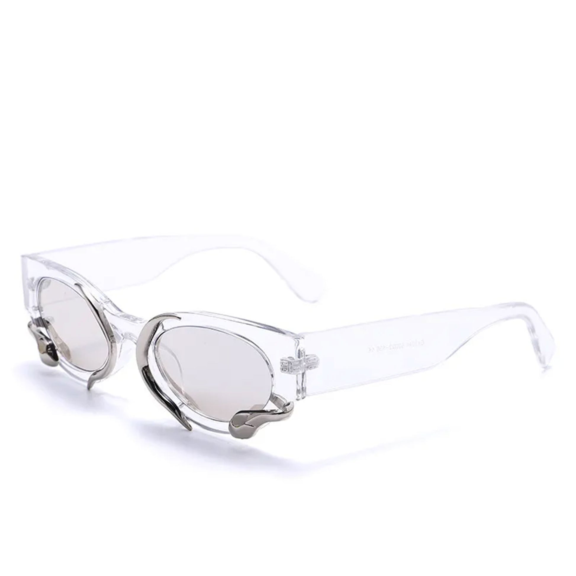 Twisted Snakes Clear Sunglasses 