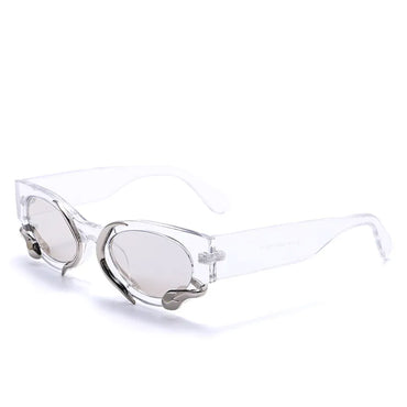 Twisted Snakes Clear Sunglasses 