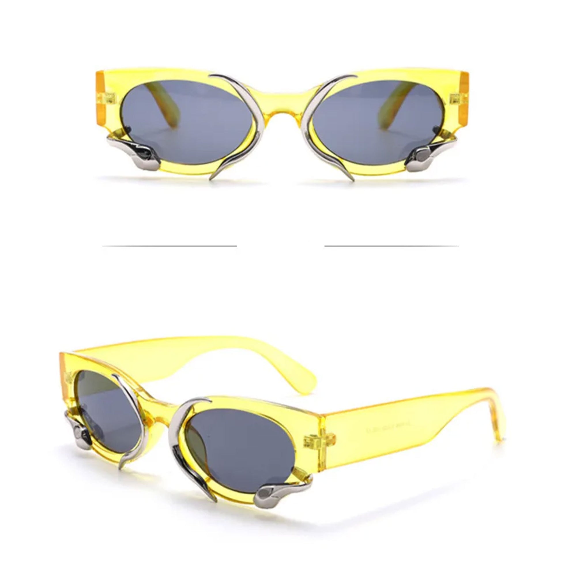 Twisted Snakes Yellow Sunglasses
