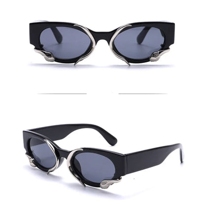 Twisted Snakes Black Sunglasses