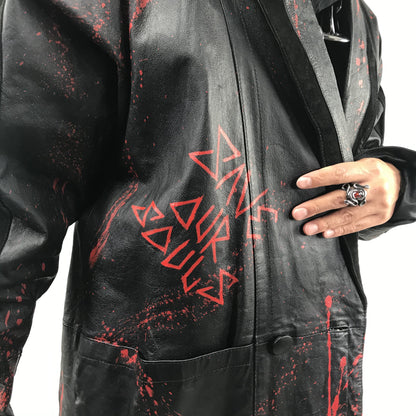 008 Black Bloody Trench Coat image 2